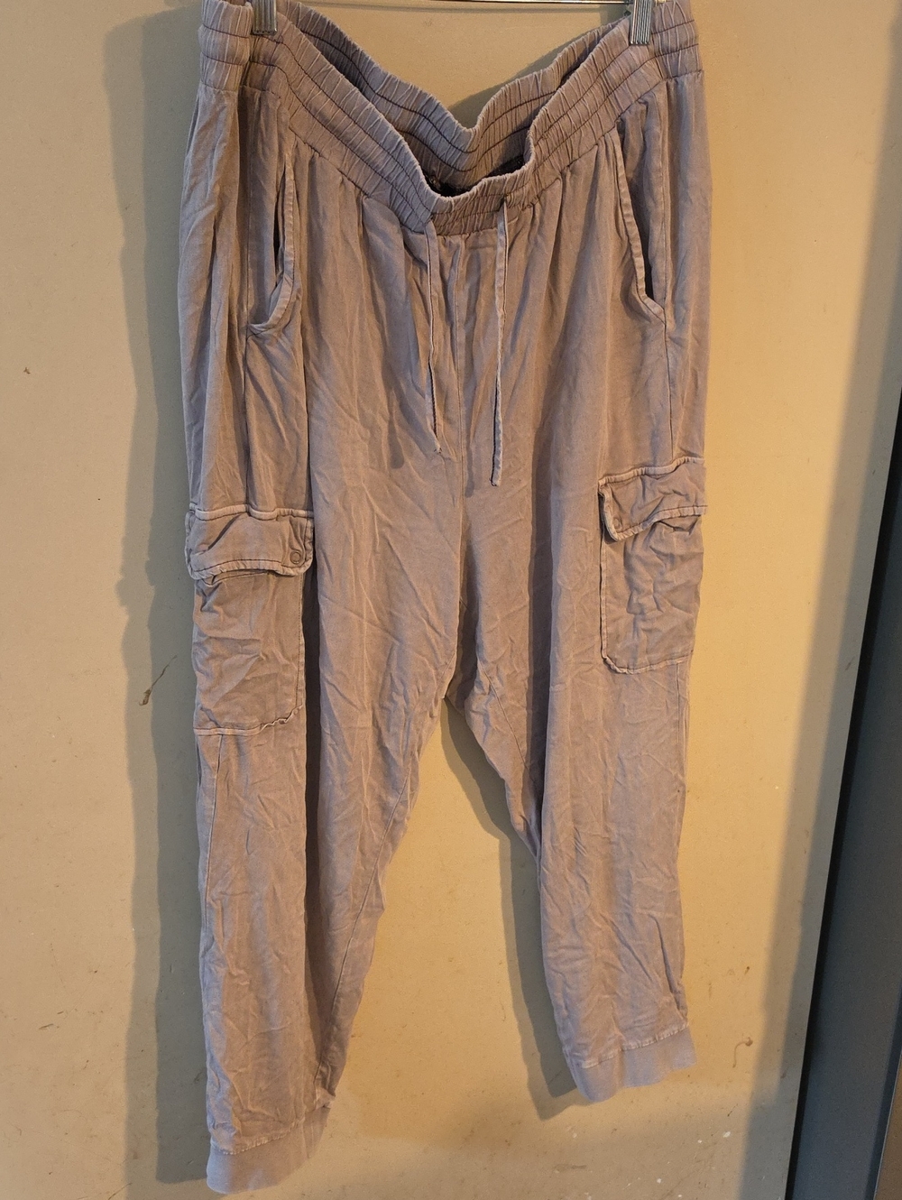 Torrid s Casual Cargo Drawstring Pants - Light Taupe